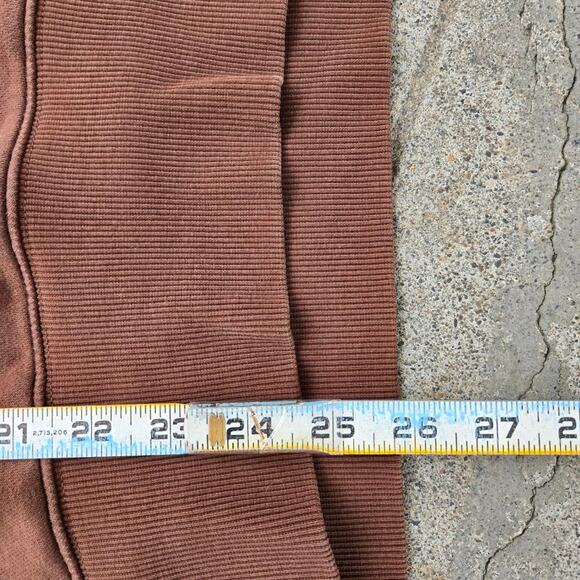 Vtg Y2k NIKE Embroidered Center Check Center Swoosh Logo Crewneck Brown Small - Picture 5 of 5